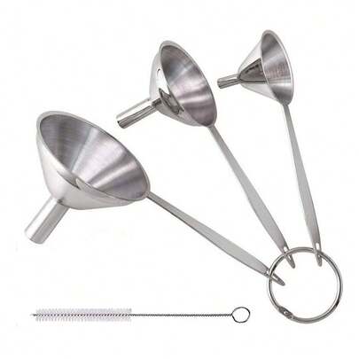 TendenciaMini Embudos De Cocina Para Llenar Botellas, Acero InoxidablCalidad premium