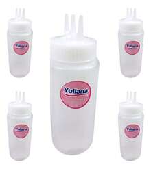 TendenciaDispensador Mostacero Triple 16oz Transparente (10 Piezas)Calidad premium - Transparente - Ver 10