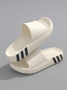 Women's House Slippers, Bathroom Slippers, Indoor Slippers, Floor Slippers, Shower Slippers, New Summer Sandals, Plastic Slippers, Ladies Slippers - White - View 2