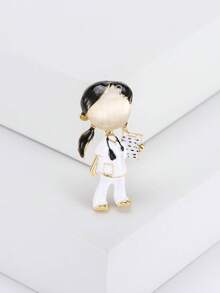 奢华珐琅医护人员胸针 - 女士/男女通用宴会服装配饰/朋友聚会徽章礼物 - 護士 - 查看 18