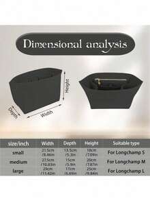 Small Wallet/Pouch Organizer Insert For Le Pliage Ladies Handbag - Brown - View 6