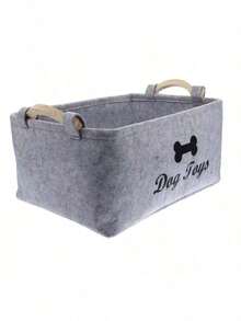 Cesta de almacenamiento de juguetes de peluche para mascotas con adhesivo - Caja de almacenamiento de juguetes para mascotas, cesta de almacenamiento espaciosa para mascotas - Organizador plegable de múltiples usos con asa resistente, adecuada para juguetes, ropa y suministros de aseo de perros - Diseño fácil de limpiar, creando un hogar ordenado, almacenamiento premium de juguetes, golosinas, accesorios y ropa sucia para mascotas sin desorden - Multicolor - Ver 21