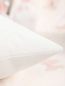 1件/2件装复活节装饰抱枕套，兔耳朵毛绒刺绣帆布，适用于客厅、沙发、卧室、家居装饰、节日礼物、春夏