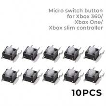 DATA FROG 10 Pcs Replacement Buttons Repair Kit For Xbo-X One Slim Controller LB RB Bumper Keys And Xbo-X 360 Gamepad Repair Parts