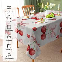 1pc/10pcs Colorful Donut Tablecloth Decorative Cloth, Suitable For Dinner And Picnic, Waterproof And Easy To Clean Tablecloth For Dining Table Party, Rectangular Home Decor For Dining Table, Bar, Coffee Table, Outdoor Picnic, Restaurant Patio, Party Decor, Gift For Holidays, Indoor And Outdoor Use, Available In Multiple Sizes - Multicolor - View 10