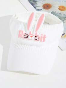 新款夏季儿童遮阳帽棒球帽婴儿遮阳帽男女童卡通兔子图案鸭舌帽 - 1PC - 查看 6