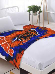 Chicago Merch Bears Throw Blanket Warm Blankets Breathable Air Conditioner Blanket For Car Classic Outdoor Blankets For Picnic For All Season - 黑色 - 查看 4