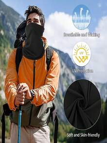 1pc Motorcycle Rider Unisex Versatile Headband Neck Gaiter & Face Mask, Highly Elastic & Comfortable, Outdoor Riding Windproof Sunscreen Multifunctional Bandana - Multicolor - View 4
