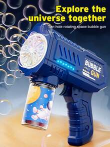 Kids Fun Science Bubble Machine - Automatic Bubble Toy, Suitable For Children, Adults And Outdoor Gatherings. Fully Automatic Design (Batteries Or Bubble Solution Not Included) - Multicolor - View 3