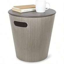 Woodrow Banco/Mesa de Madera con Alenamiento Interno Gris - Gris - Ver 4