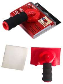 1pc 5-Inch Latex Paint Brush, Anti-Drop Handle, 360° Adjustable Extension Pole, Suitable For DIY Wall Painting - Multicolor - View 1