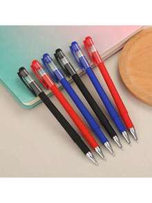 1-18 قطعة/مجموعة أقلام جل بلاستيكية ملونة، رأس رفيع 0.5 مم، كتابة سلسة، جفاف سريع، مع مشبك، أسود/أزرق/أحمر، لوازم مكتبية ومدرسية، مناسبة للطلاب الابتدائيين، مثالية للمدرسة والمكتب والكتابة اليومية - متعدد الألوان - مشاهدة 2