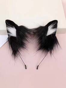 Cute Plush Headband, Cat Ear Shape, Party Role-Playing Costume Props, Stage Performance Hair Accessories, Daily Date Wear, Perfect Holiday Gift For Friends