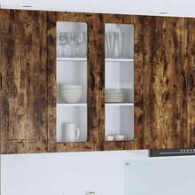 vidaXL Armadio da cucina con étagère Chêne fumé 80 x 31 x 100 cm - Castano - Visualizzare 2