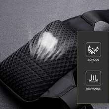 Mini Bolso Cruzado En El Pecho,Para Hombre Y Mujer Con Bolsillos Dobles,Riñonera Impermeable Con Manos Libres,Adecuado Para Deportes Al Aire Libre,Correr Y Viajar - Transparente-Negro-06 - Ver 6