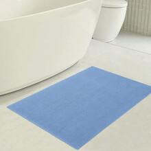 American Soft Linen Bath Rug, 20 In 34 In 1OO% Cotton Bath Mats Rugs For Bathroom, Slip Reducer Washable Shaggy Form Area Rugs, Sky Blue Bath Rug - 天藍 - 查看 4