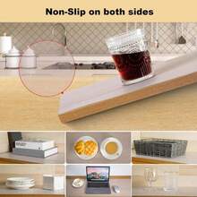 Shelf Liner, 16 Inches X 20 FEET Non-Slip Kitchen Cabinet Liner, Washable Oil-Proof Non-Adhesive Contact Paper For Kitchen Drawer, Cabinet, Shelves, Refrigerator, Storage, Desks, Coutertops - ColorA - 查看 4