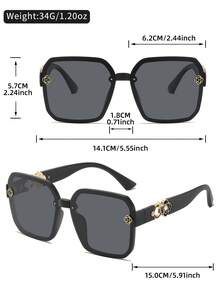 ZOVUJUMY Hexagon Oversized Fashion Decorative Glasses With Floral Rhinestone Embellishment, Vintage Sweet Luxe Style, Large Frame To Slim Face, Purple Butterfly Gift Box, Retro Chic, Perfect For Dates And Outings - Multicolor - View 8