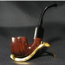 1个不锈钢金色烟斗架，高跟鞋造型雪茄烟斗架，耐用便携式桌面雪茄架，适合雪茄爱好者，可作为情人节礼物、父亲节礼物、生日礼物，实用雪茄烟草展示架，方便携带，吸烟配件收纳 - 金色 - 查看 12