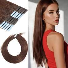 20Pcs #60 Blond Tape In Human Hair Straight Extensions For Women Remy Human Hair Tape In Hair Extensions 50g