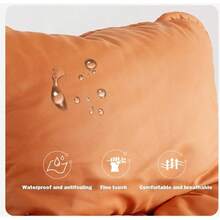 ccRueda al aire libre/ interior cómoda y transpirable con silla de acento con silla mecedora de sofá sofá moderno asientos de cine en casa para sala de estar silla tapizada con brazos impermeablenn - Marrón - Ver 6