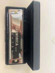 SKETCHIA 10 Hole C Key Harmonica, Durable Plastic With Polished Surface - Includes Protective Case, Ideal For Beginners - Multicolor - View 15