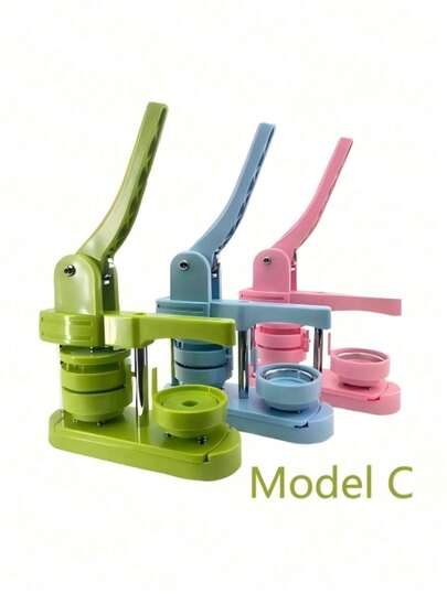 35-55mm 1.37-2.16 Inches DIY Badge Maker Machine, Portable Button Punch Press Kit With Circle Cutter Scissors And Stickers, For Making Refrigerator Magnets Keychains Brooches Badges, No Installation Needed, Perfect For Christmas Halloween DIY Crafts And Personalized Gifts