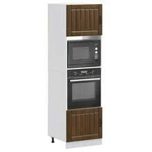 vidaXL Armários de quatro 2 peças "Lucca" e engenharia de madeira chêne brun - Castanho - Ver 2