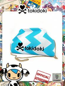 [Tokidoki]IP Cartoon Pattern Clasp Design Crossbody Bag, Detachable Chain Clutch, Cosmetic & Daily Essentials Organizer, Party & Evening Bag, Suitable For Shopping, Party, Holiday Gift For Friends - Multicolor - View 11