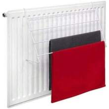 1 Pack Of 4 Bar Radiator Airer Dryer Clothes Drying Rack Rail Towel Holder Hang L48xH38cm - Silver - View 4