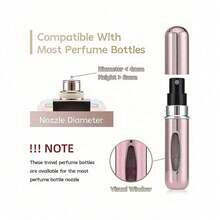 4pcs 5ml Refillable Perfume Bottles, Mini Portable Aluminum Spray Bottle For Perfume Perfume Bottle Perfume Refillable Bottle - 彩色 - 查看 7