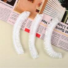 200/100/50 piezas Gorro de ducha desechable y reutilizable impermeable, adecuado para salones, spas y otras ocasiones para proteger el cabello, gorro de ducha grueso y elástico, fácil de llevar - Blanco - Ver 6