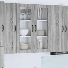 vidaXL Armadio da cucina Kalmar Gris Sonoma 80 x 31 x 100 cm - Grigio - Visualizzare 2