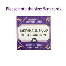 The Song Title' - A Popular Spanish Mini Card Game, 50 Cards, Ideal For Gatherings With Friends & Family, Holiday Gifts, Party Game - Purple Box Mini - View 8