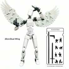 3D打印T13可动人偶，机甲可动人偶，13号机器人模型，Nova 13可动人偶，收藏家桌面摆件礼品 - 彩色 - 查看 17