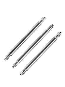 20 chiếc chốt lò xo/chốt nối dây đồng hồ bằng thép không gỉ, có các chiều dài 14/16/18/20/22mm, nhiều kích cỡ khác nhau. Phụ kiện đồng hồ, phụ kiện dây đeo đồng hồ, không cần lắp ráp, thích hợp cho việc điều chỉnh và sửa chữa dây đeo đồng hồ, lý tưởng cho các thợ sửa đồng hồ chuyên nghiệp. - Một cỡ - Xem 4