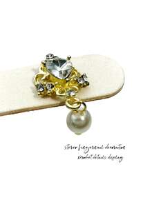 10pcs Gold & Silver Trending Pearl Tassel Nail Art Jewelry 3D Metal Crystal Glass Pendant Nail Decor, Suitable For Girls And Women Nails Nail Supplies - Multicolor - View 7