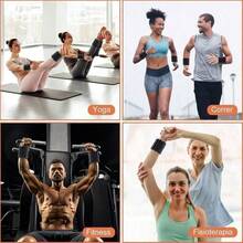 Polainas para Tobillo Muñecas - Pesas para Tobillos 2x1LB Pesas de Entrenamiento de Fuerza de Muñeca y Tobillo Polainas para Tobillo de Silicon Ejercicio en Casa para Pilates Yoga Fitness.pesas - por defecto - Ver 4