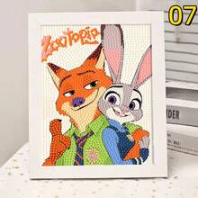 1件装钻石画套装，DIY水晶钻石马赛克画，钻石，画布，家居墙面装饰，情人节手工礼物