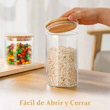 mhjJuego de 5 Recipientes Herméticos para Almacenar sin BPA Contenedor de Vidrio con Tapa Frascos Organizadores Cocina con Etiquetas y Marcador para Congelador Cocina Encimeras GabinetesSleeping Bags - 219191465 - Ver 6