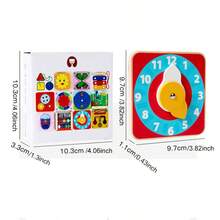 Bảng hoạt động tự làm cho trẻ em, phụ kiện làm bảng hoạt động, bảng hoạt động giáo dục Montessori sớm, đồ chơi lắp ráp tự làm tương tác giữa cha mẹ và con cái. - Nhiều màu - Xem 4
