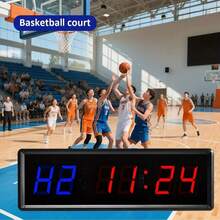 1.5-Inch 6-Digit Multifunctional Digital Clock Stopwatch, Exercise Cycle Interval, Exercise Countdown Timer, Gym Timer