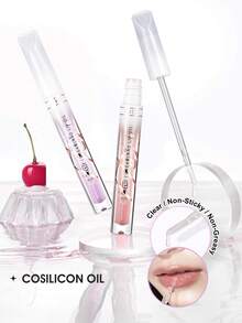 HEXZE 梦境保湿润唇油 唇部护理 唇彩 维生素E 乳木果油 植物油 滋养修护干燥双唇 易于涂抹 丰盈不粘腻 高光泽妆效 03 透明色 1.6克 - 03 清除 - 查看 5