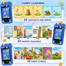 适合3-10岁儿童的玩具手机，2.8英寸触摸屏学习玩具手机，带双摄像头、游戏、音乐播放器，圣诞节和生日礼物，适合男孩和女孩 - 彩色 - 查看 5