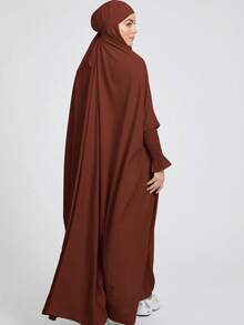 Bộ khăn trùm đầu Khimar thoáng khí và thân thiện với da, phù hợp cho phụ nữ Hồi giáo cầu nguyện và mặc hàng ngày, mọi mùa. - Nhiều màu - Xem 16