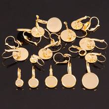 10pcs Stainless Steel Ear Hook Findings Earrings Clasps French Hook Welded Round Basin Earring For DIY Jewelry Making Supplies - 10 #Ear Hooks - View 3