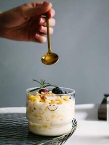 1 Set Heart & Smiling Face Printed Breakfast Cups, Suitable For Cafe, Home, Restaurant, Holiday Party, Festival Gift, Hotel, Wedding, Microwave & Oven ; Cold Brew Coffee Cup | Iced Milk Cup | Breakfast Cup | Round Mug | Minimalist Coffee Cup | Festival | Valentine's Day Gift | Cold Drink Cup | Birthday Gift - Multicolor - View 8