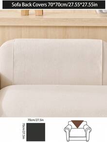 1pc All Season Sofa Cushion Cover, Modern Minimalist Non-Slip Sofa Seat Protector, Dust-Proof And Washable Sofa Slipcover, Fashionable Beige Fresh Style, Soft And Fade-Resistant, Pet-Friendly, Fits L-Shaped Sofa And 1/2/3/4 Seater Sofa - Beige - View 19