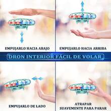 Spinner Volador, Pelota Voladora Juguete para Niños 5+ Años, Flying Ball al Aire Libre, Dron para Niños con USB, Boomerang Pelota Flotante con LED Luz, Regalo para Cumpleaños,37642703 - Verde Oscuro - Ver 5