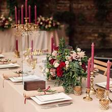 6/10/12 Pcs Wooden Table Card Holders - Wooden Acrylic Sign Holders Desk Decor - Photo Display Racks, Center Pieces, Table Numbers, Suitable For Shops, Cafes, Holiday Decorations, Wedding Parties And More